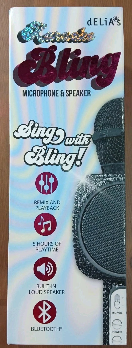 Bling Edition Bluetooth Karaoke Microphone & Speakers - NEW in BOX