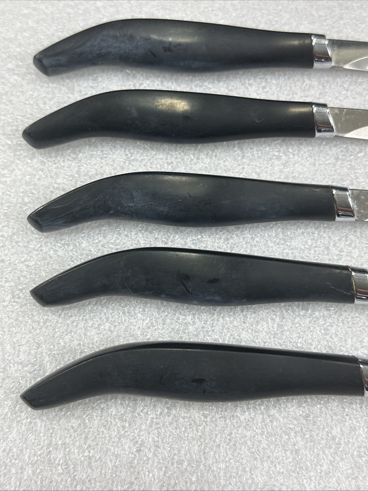 Vtg Mid Century Set (5) WEST BEND Stainless Steel Steak Knives Original Box USA