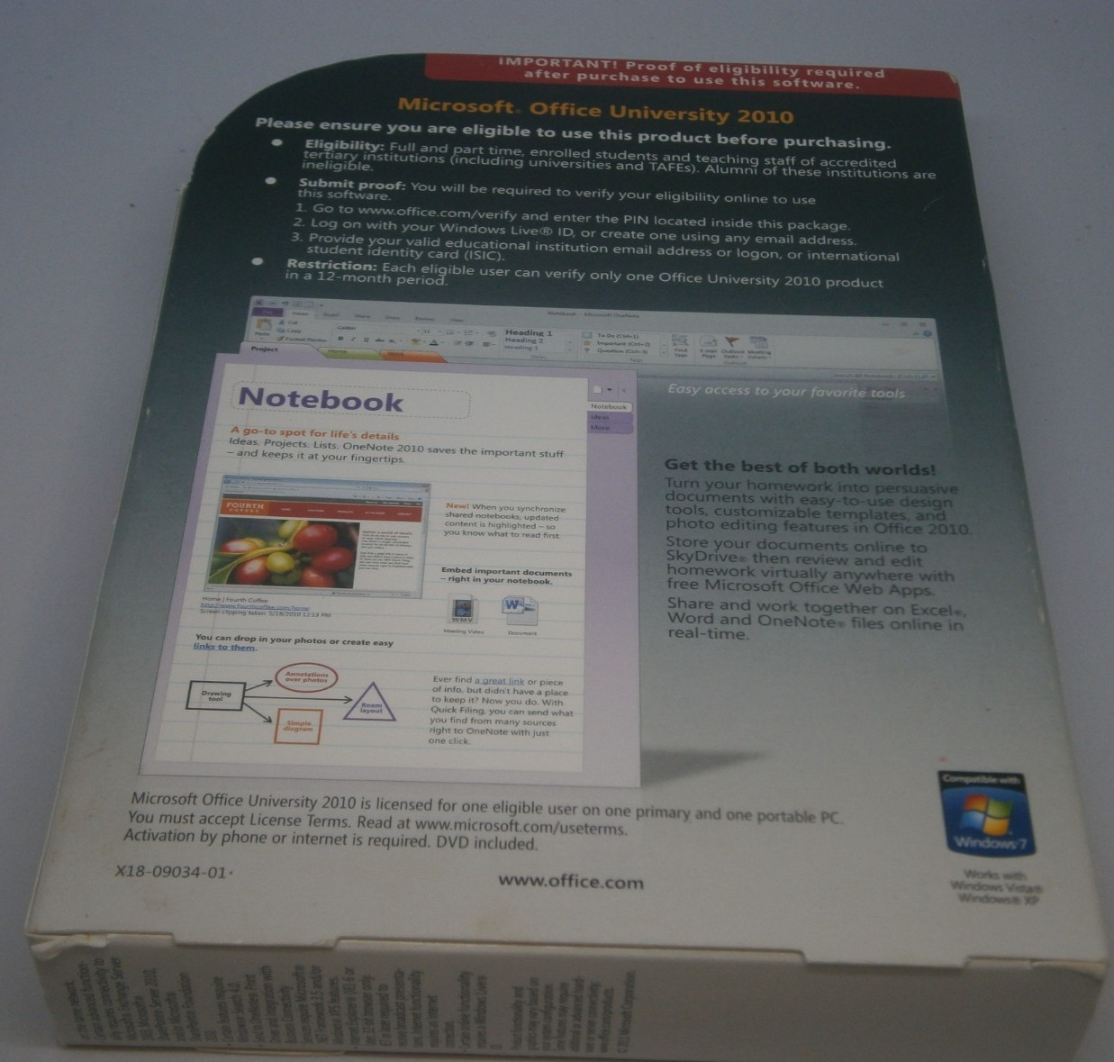 Microsoft Office University 2010 Software Suite Students & Staff- Free Postage!!