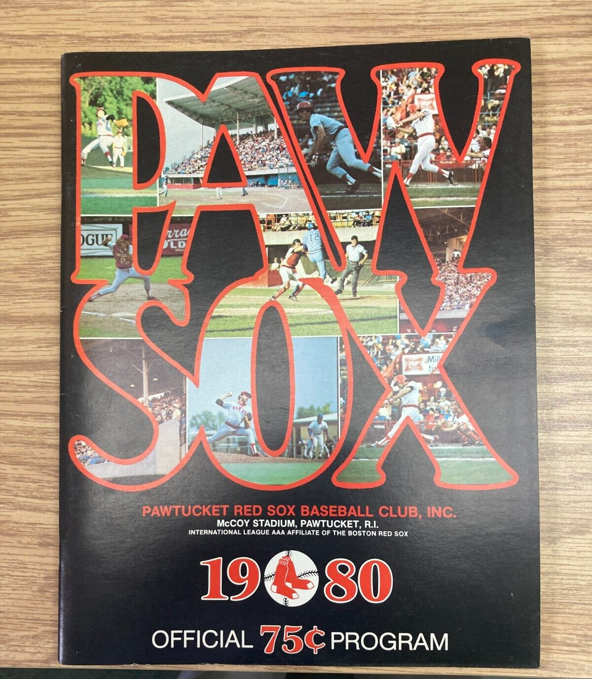 KAPPYS 1980 PAWTUCKET RED SOX OFFICIAL PROGRAM UNUSED  C44