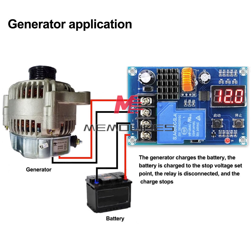 6-60V Battery Charge Control Module Digital Overcharge Protection Switch Module