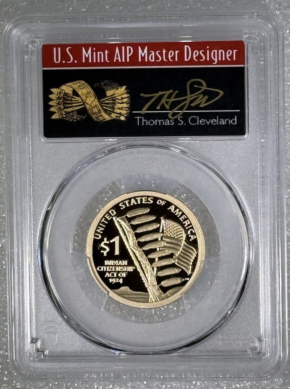 2024 S $1 Sacagawea Dollar PCGS PR70DCAM First Strike Thomas Cleveland Arrows