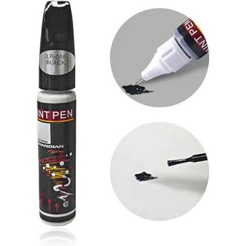 Touch Up Paint for Cars, Two-In-One Auto Scratch Repair Glos Color: Pure Black