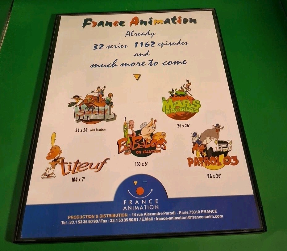 France Animation Mars Brothers Framed Print Ad 1999 8.5x11
