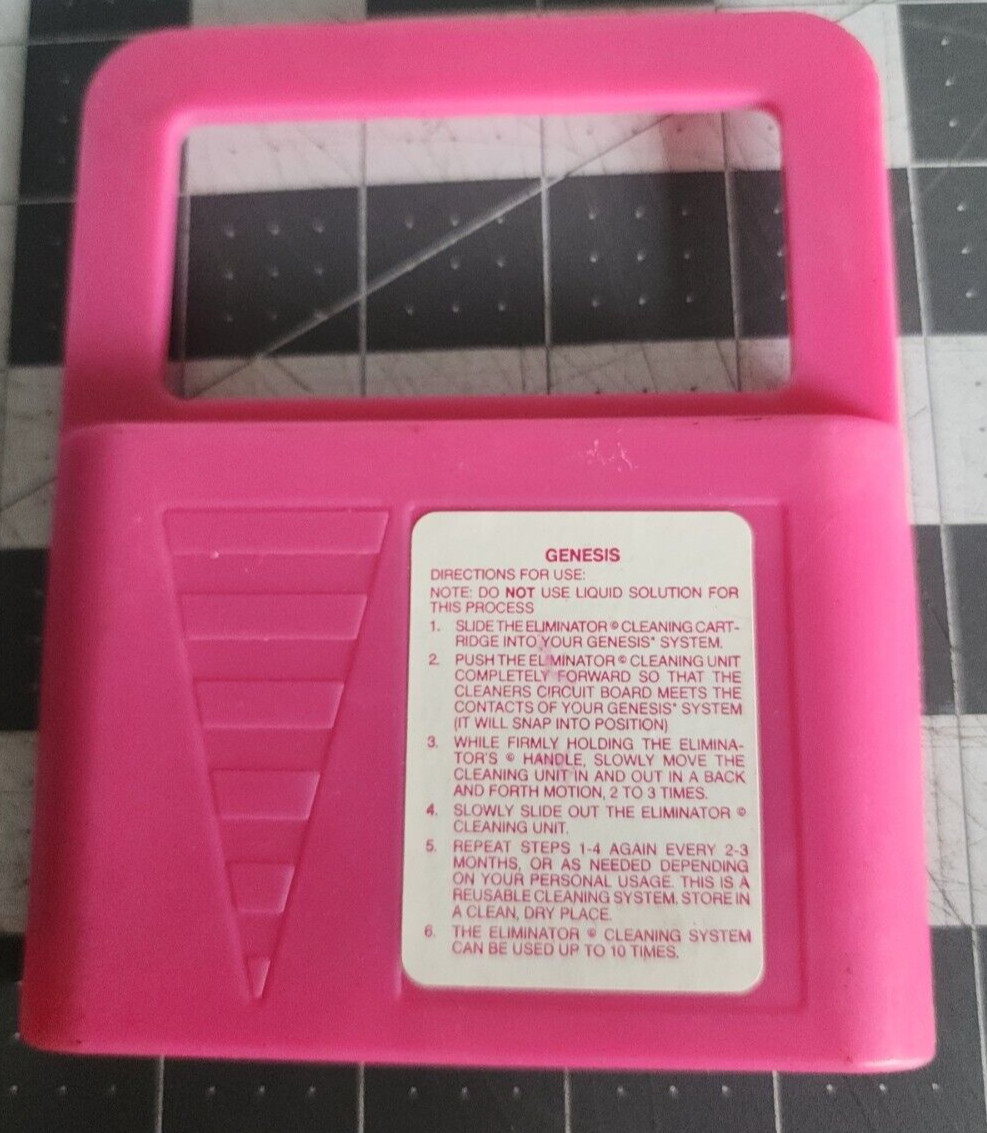 Vintage NAKI Eliminator Cleaning Kit for the Sega Genesis and Sega made in U.S.A