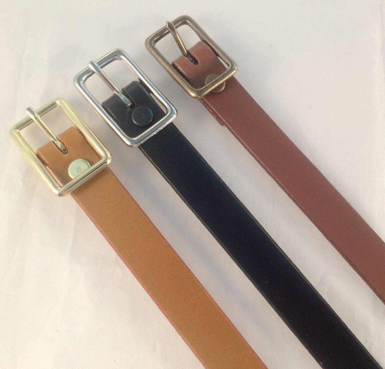 1 in. Adjustable Leather Strap Extenders Extensions for Bag Straps - 3 lengths