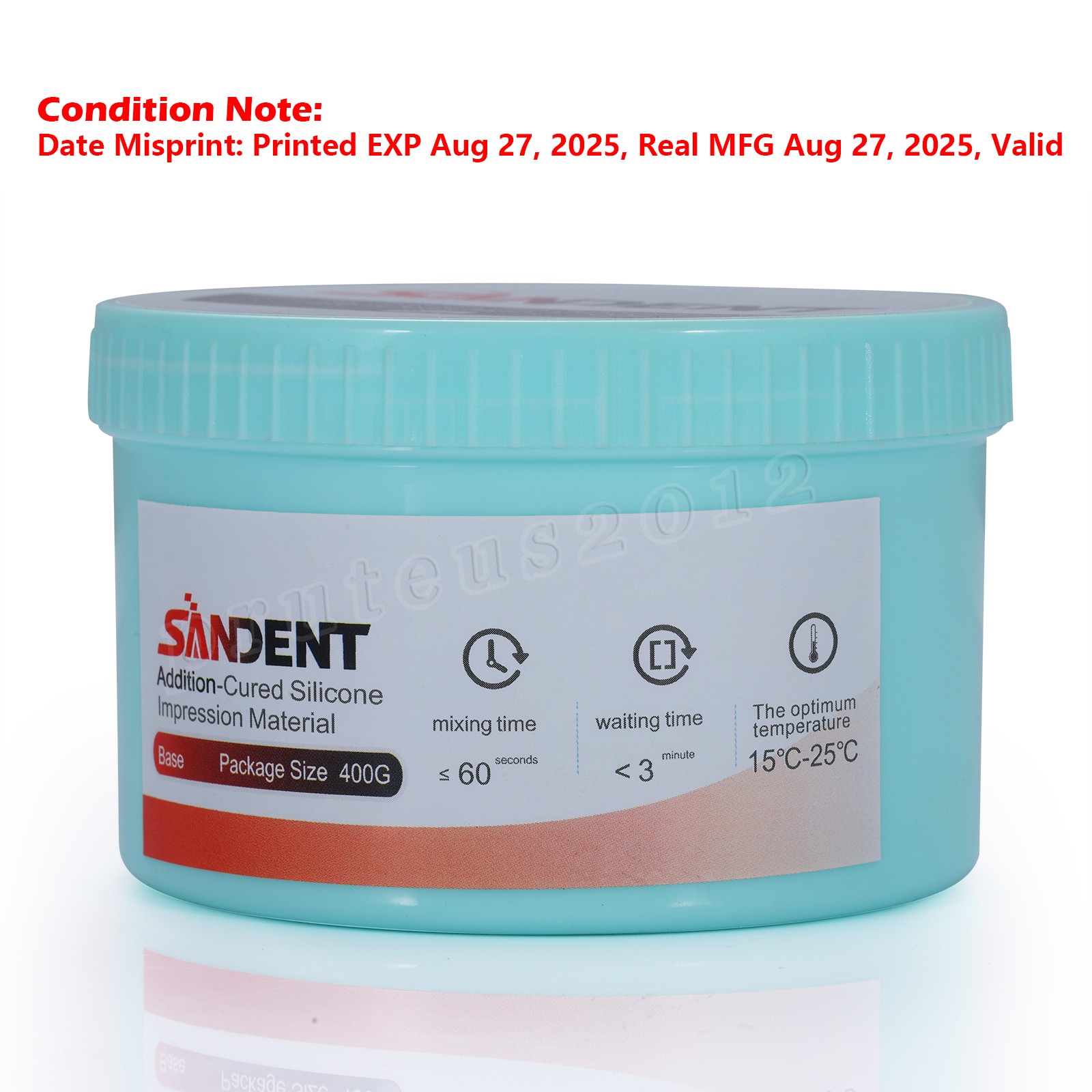 2 Sets Dental Putty PVS VPS Impression Material Base Normal Set 2 x 400g