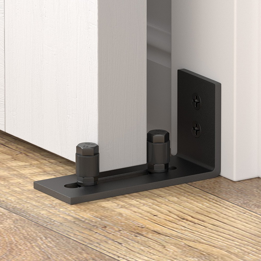 Heavy Duty Sliding Door Floor Guide with Adjustable Rollers Flush Fit Design