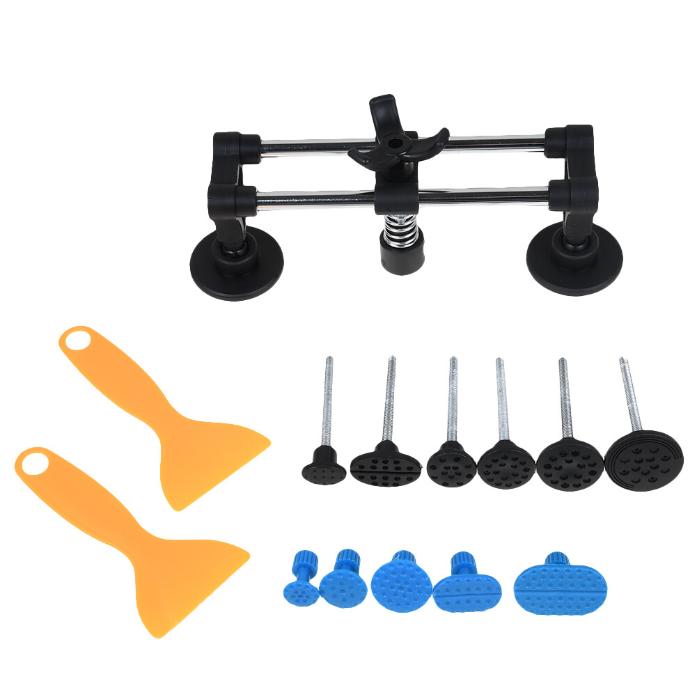 Car Paintless Dent Puller Tabs Bridge Lifter Body Repair Hail Removal Tool Set