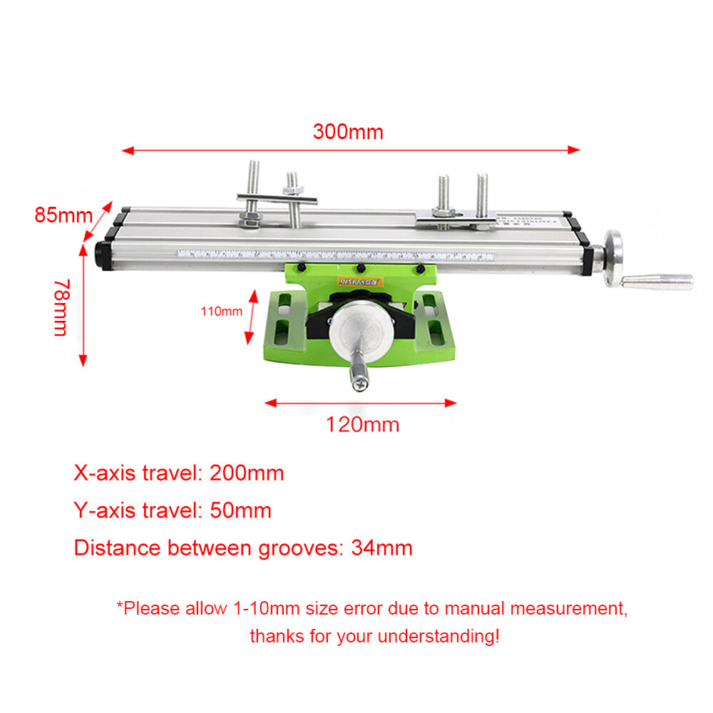 Mini Precision Milling Machine Bench Drill Vise Fixture Work Table S2U2