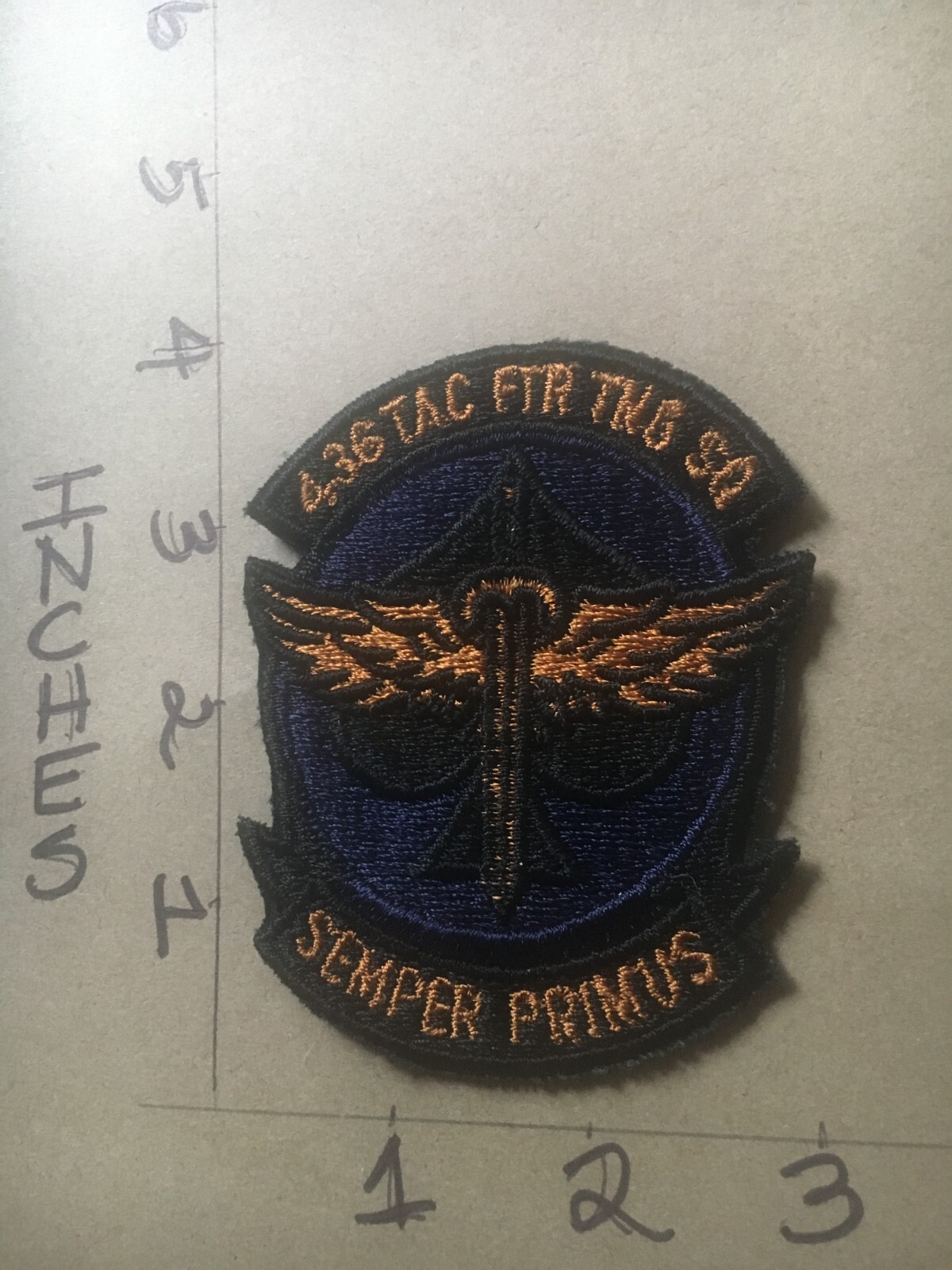 USAF 436th Tactical Fighter Training Squadron subdued patch 5/3/25