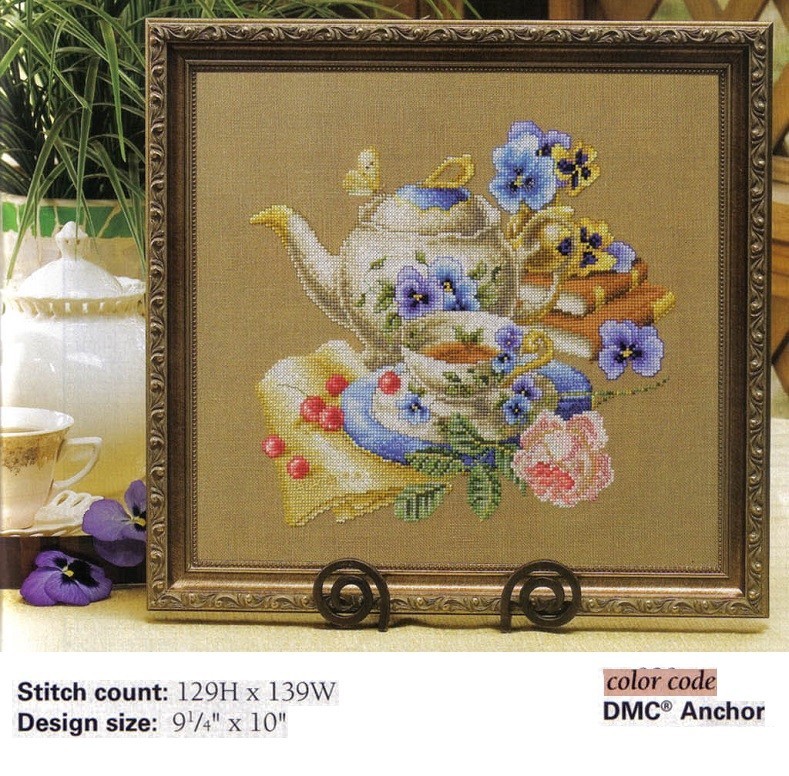TIME FOR TEA  CROSS STITCH PATTERN ONLY  YD  RYV