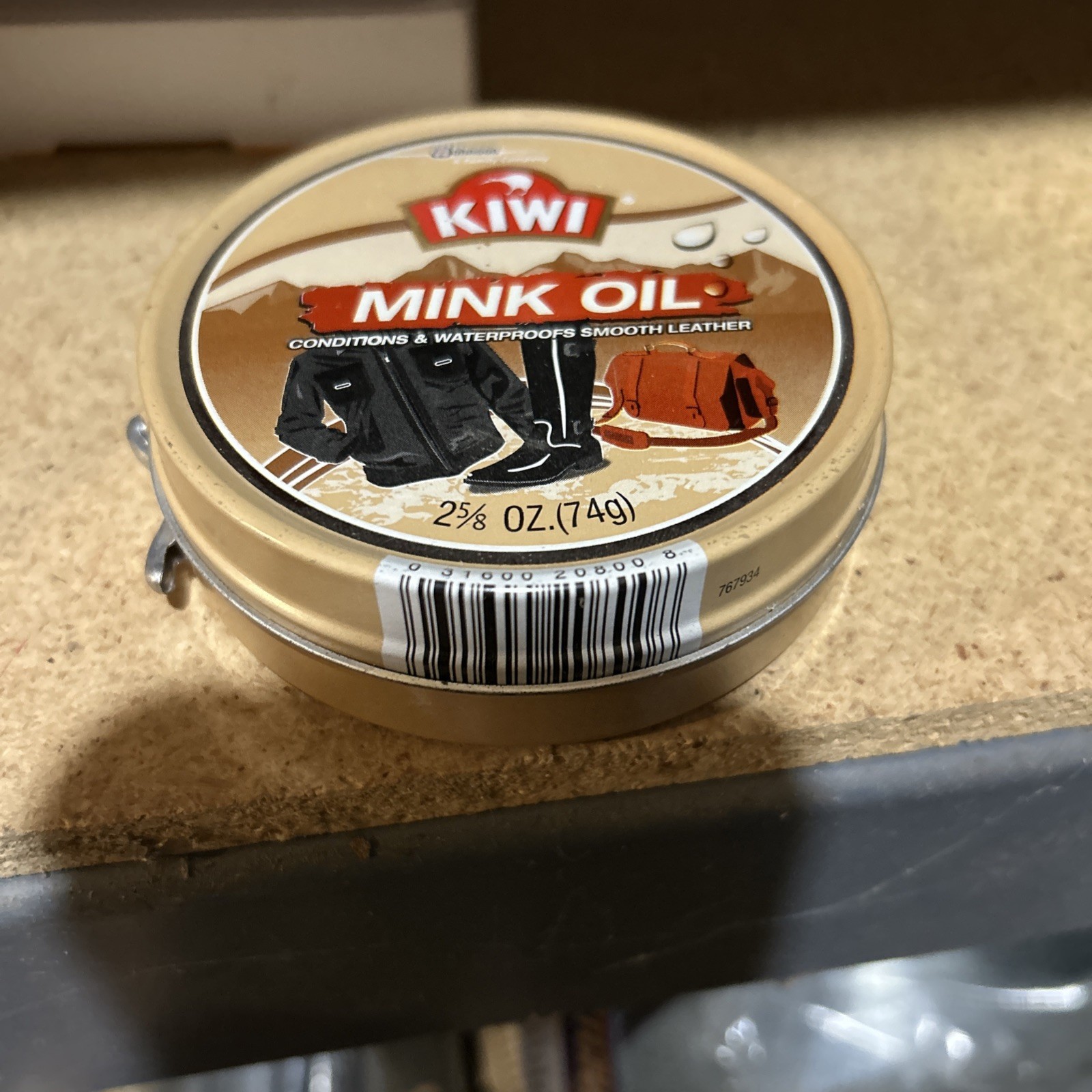 Kiwi Mink Oil Conditions & Waterproofs 2⅝ oz Discontinued NOS Free Shipping