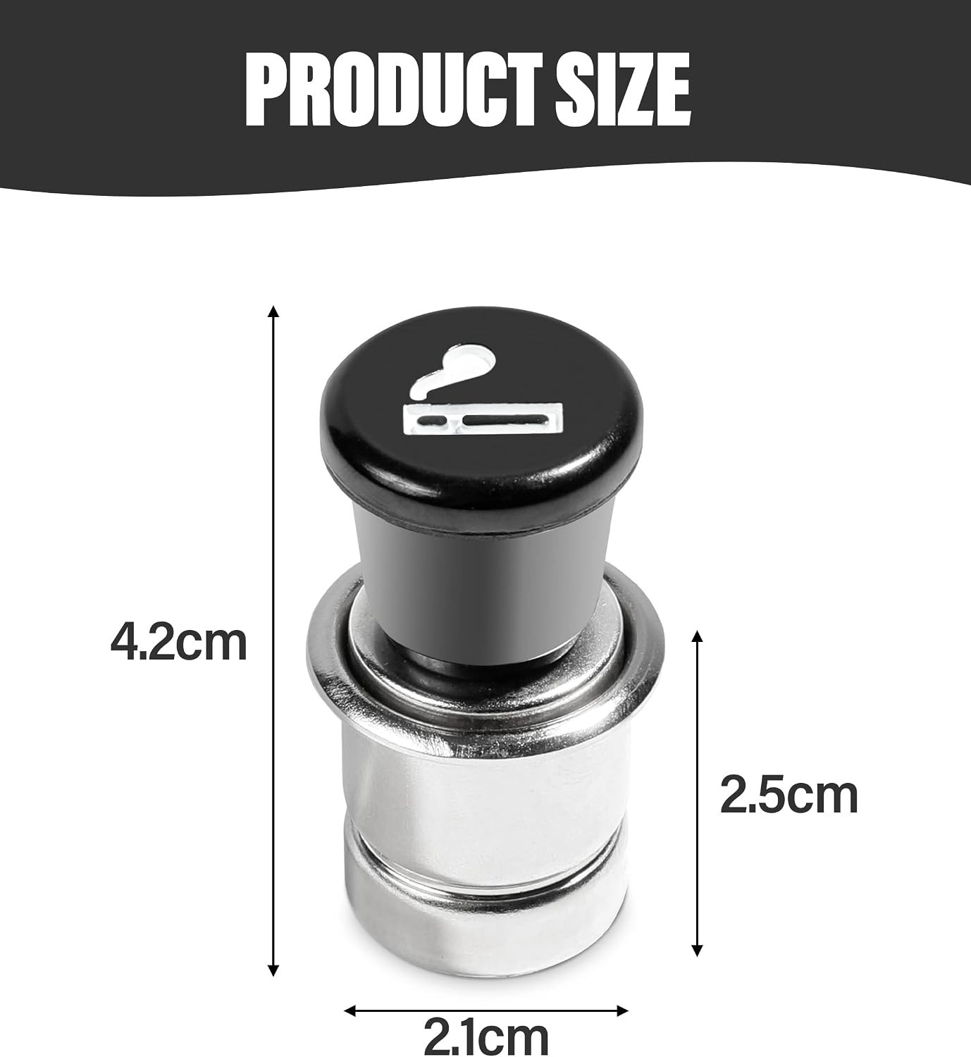 Pop-Out Car Cigarette Lighter 12V Plug Replacement Auto Accessory Fits Most V...