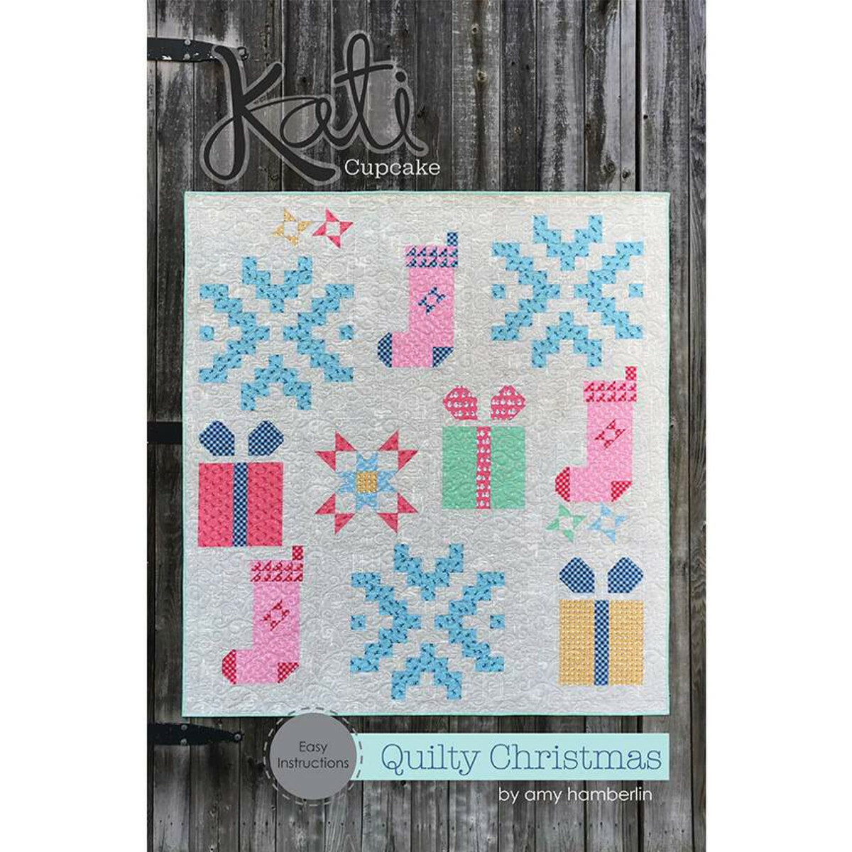 "Quilty Christmas" Quilt Pattern by Amy Hamberlin, Finished size 70" x 75"