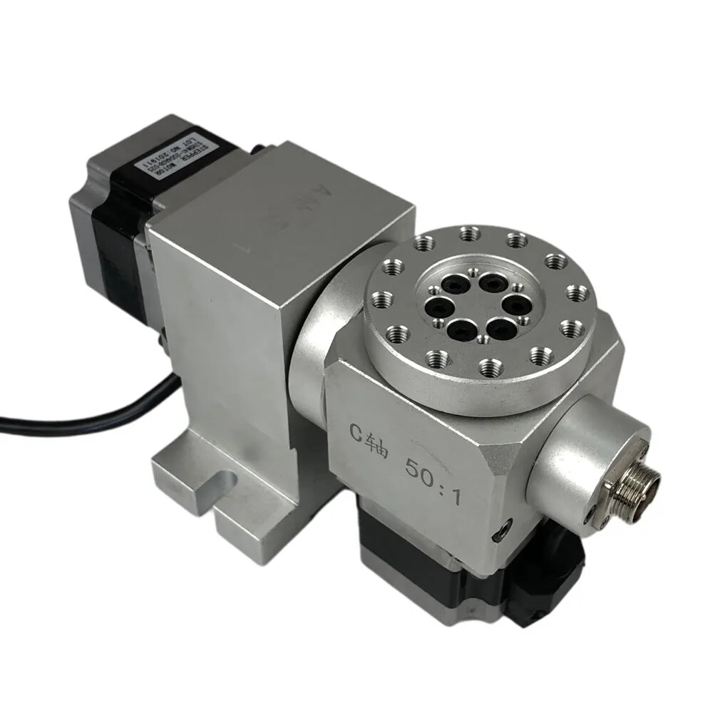 CNC Machine A B Rotary Axis Harmonic Drive Reducer Dividing Head 4th 5th Axis