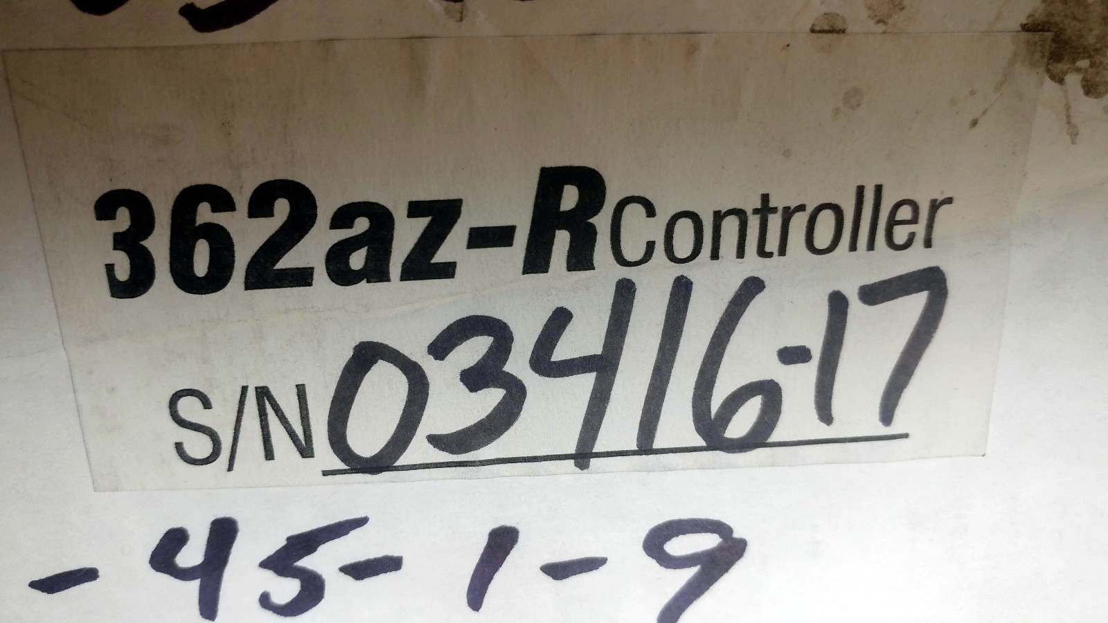 1 USED ELECTRONICS INC 362AZ-R SHOT FLOW CONTROLLER ***MAKE OFFER***