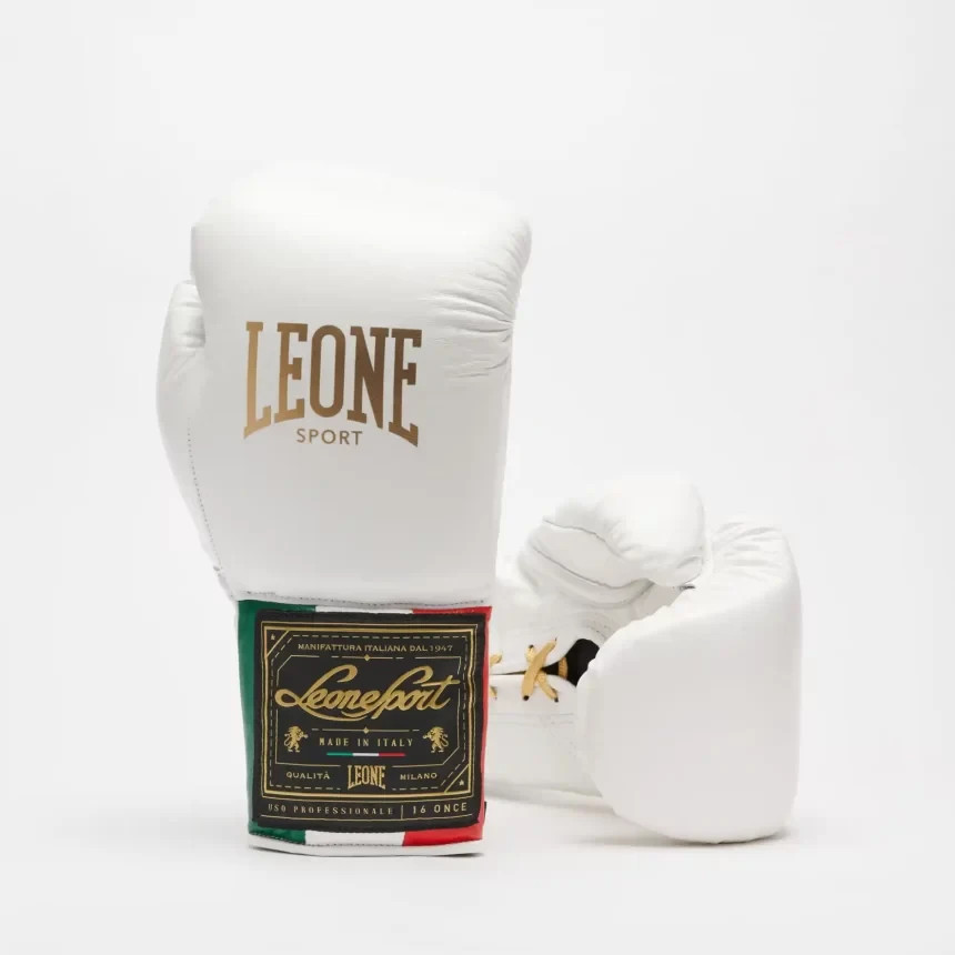 LEONE CLASSICO WHITE COLOUR BOXING GLOVES LACES