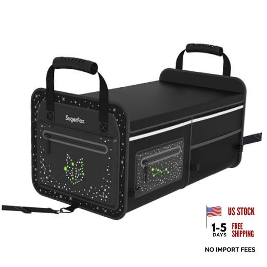 Large Black Car Trunk Organizer for SUVs & Small/Midsize Cars
