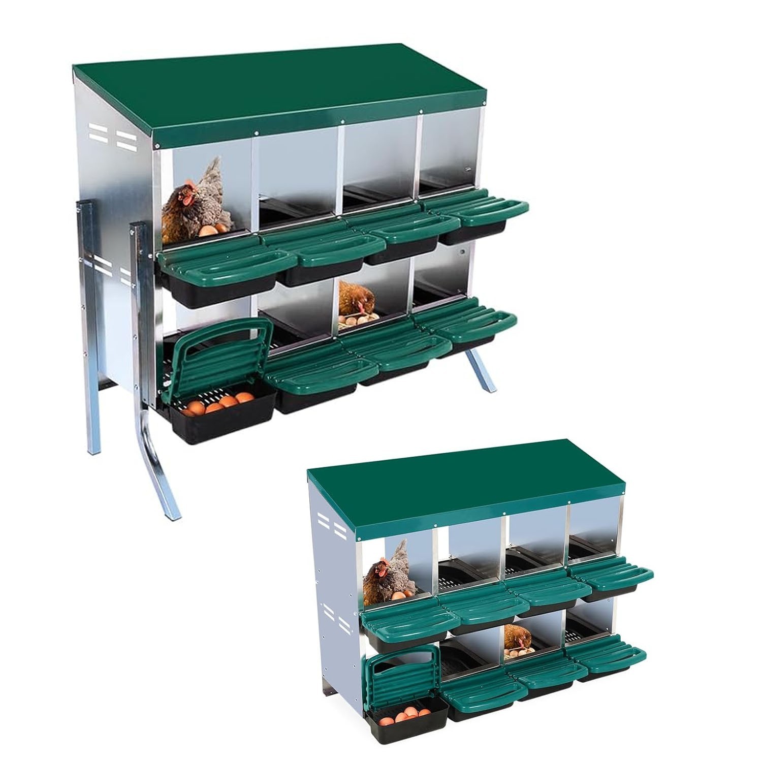 Chicken Nesting Box 8/10 Compartments for Chickens Hen Chicken Coop Laying Box