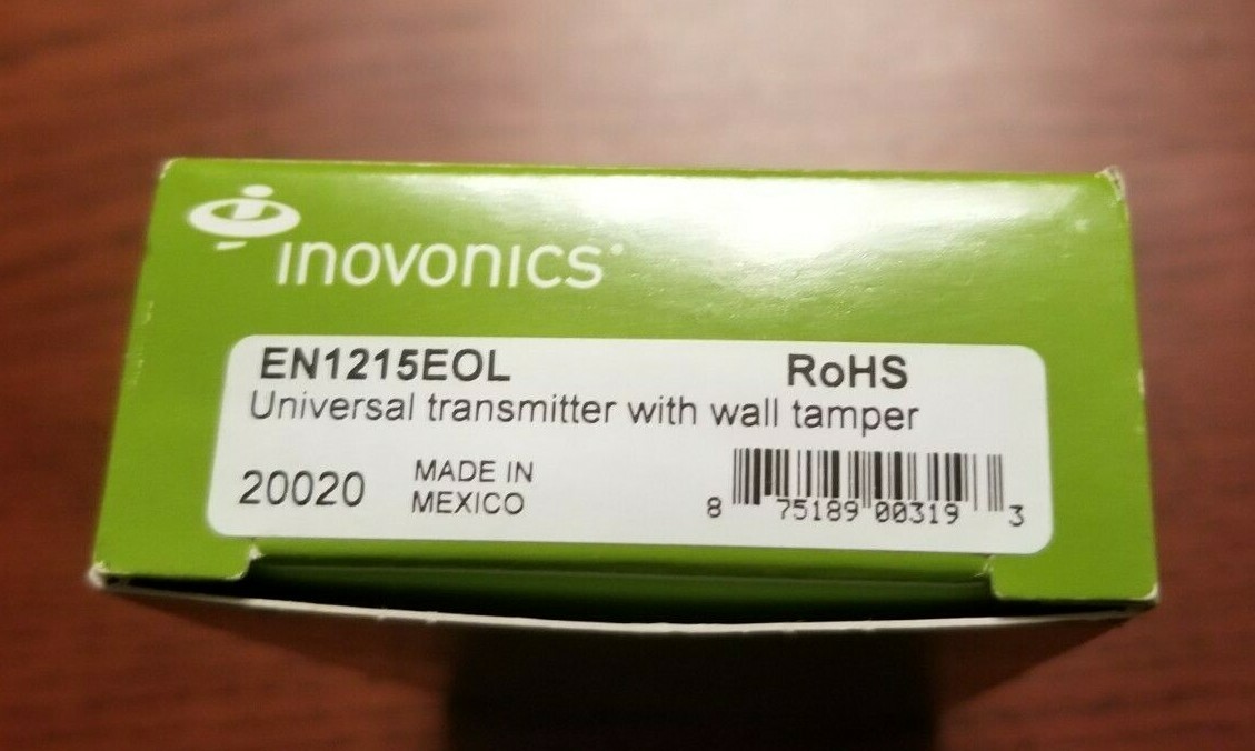 INOVONICS EN1215EOL Universal Transmitter with Tamper White  NIB/  QTY OF 2