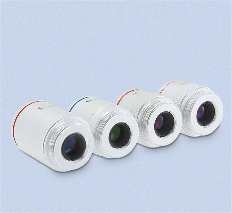 1PC 195 1X 2X RMS Achromatic Infinity Objective Lens for Biological Microscope