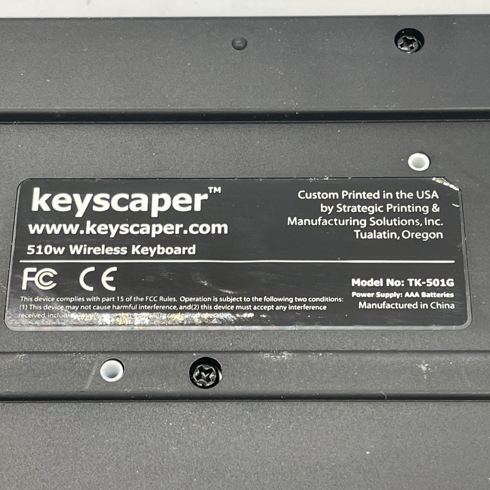 Keyscaper 510W Carolina Panthers Wireless USB Keyboard