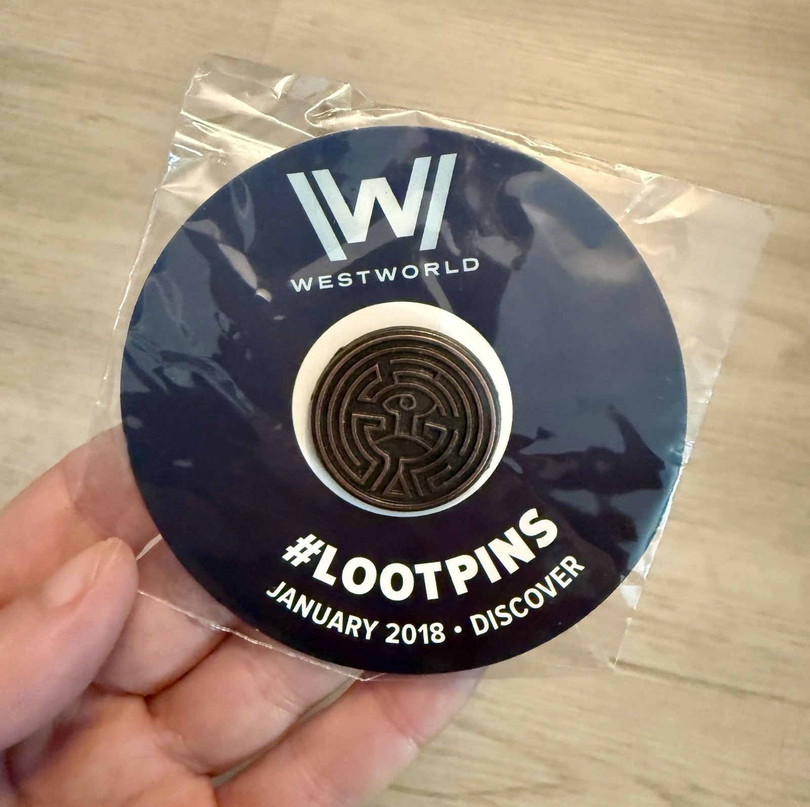New Lootpins January 2018 Discover Westworld Lootcrate Exclusive Collectible