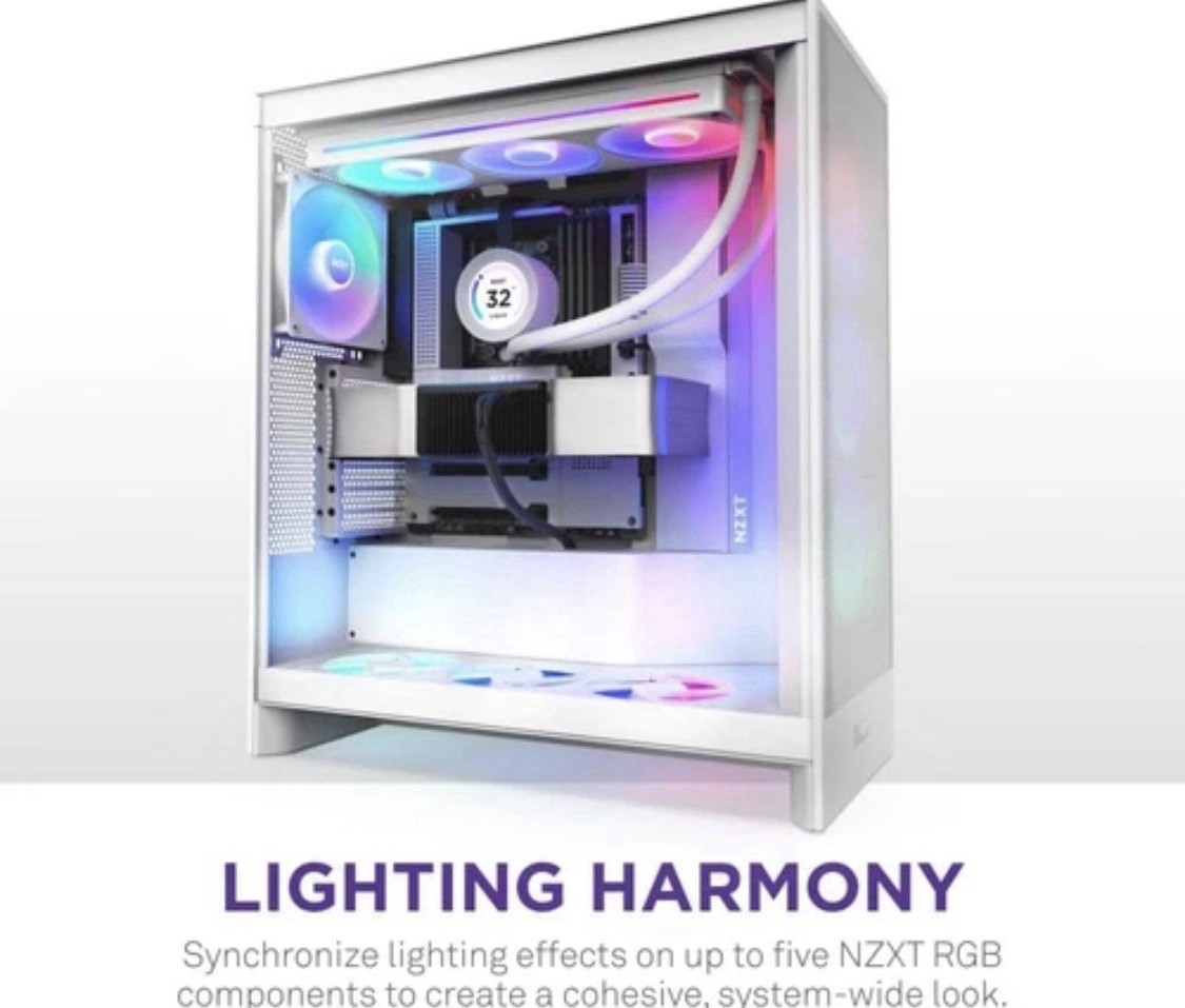 NZXT Control Hub RGB Lighting PWM Fan Speed Controller CAM Software