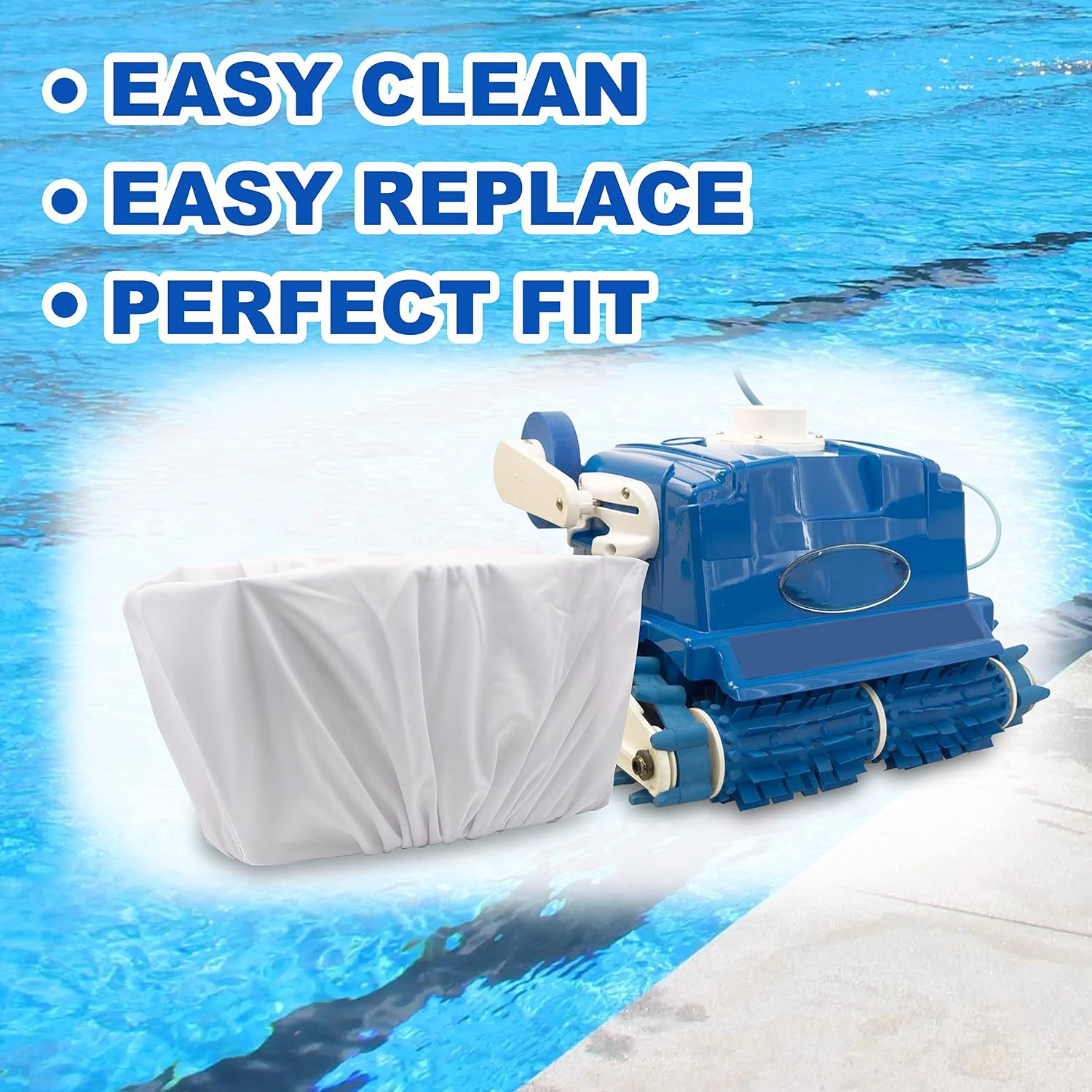 A8111PK/8111/8101 Pool Cleaner Fine Filter Bag Replacement for Aquabot Pool Clea