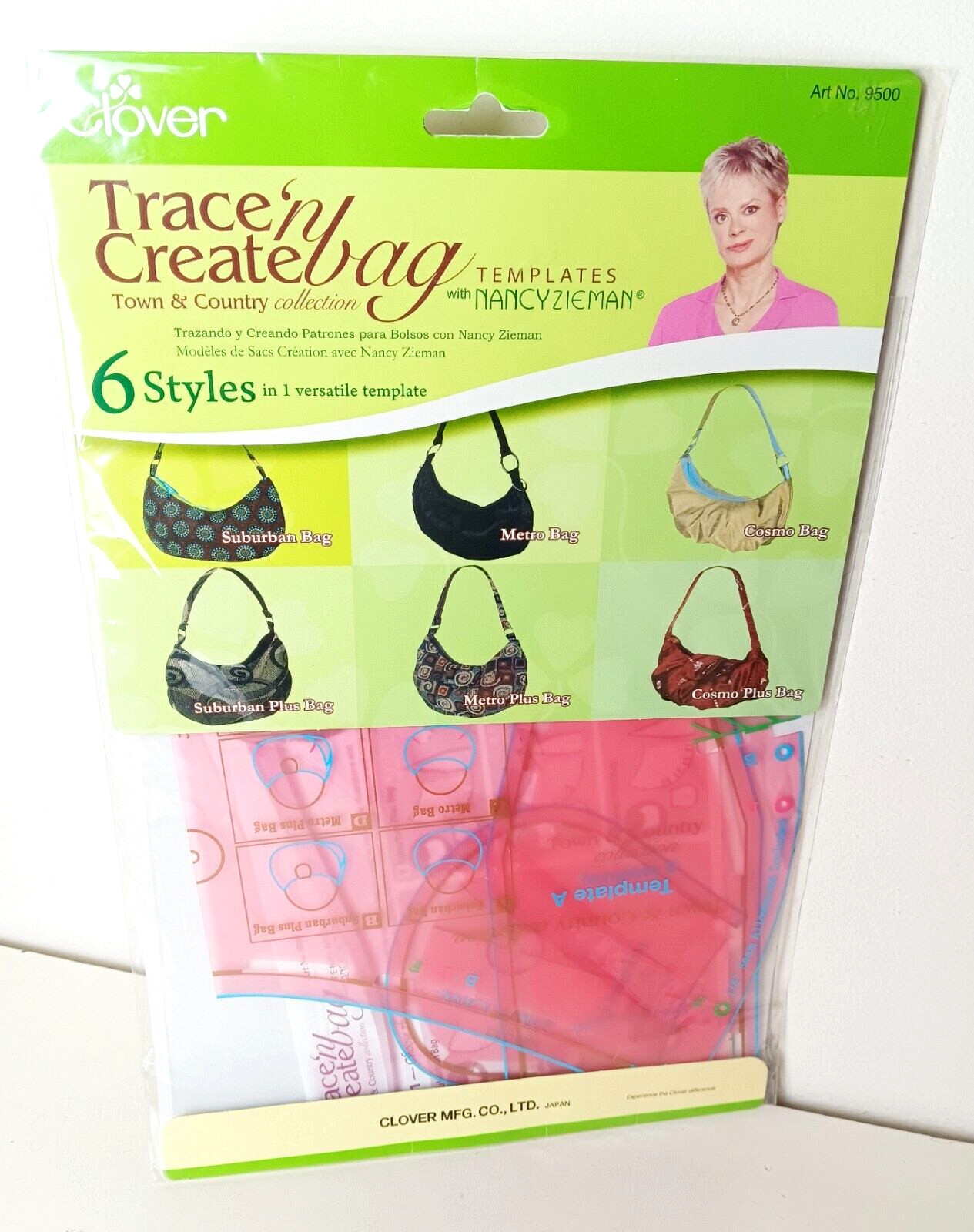 Clover Trace 'n Create Bag Templates Nancy Zieman Town & Country Collection 9500