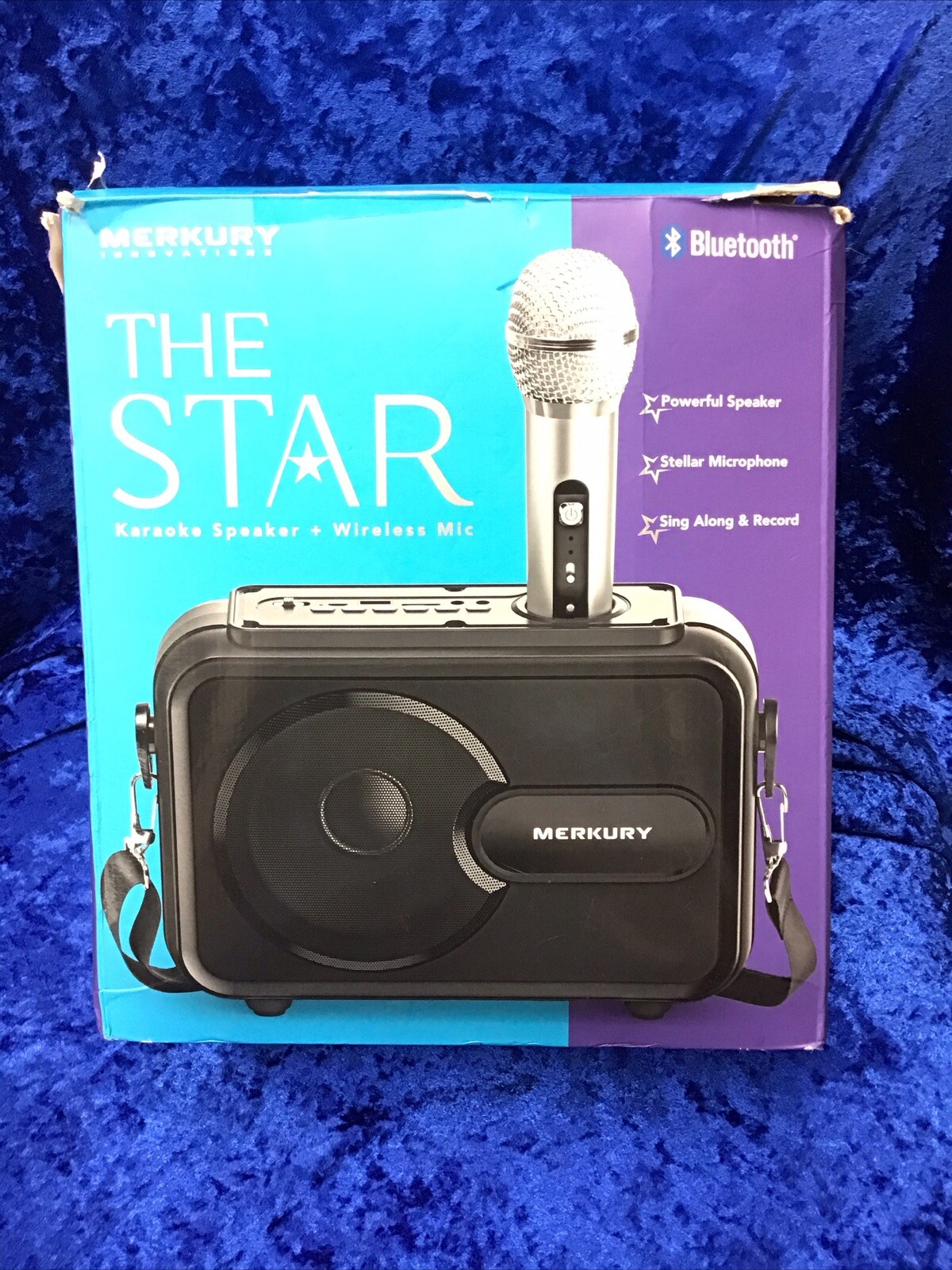 The Star Karoke Speaker & wireless mic portable Bluetooth Mercury's Innovations