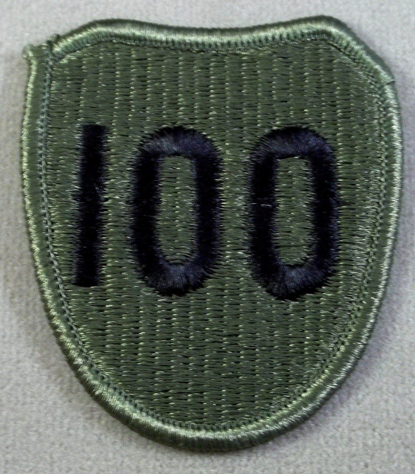 US Army 100th Infantry Division Subdued Merrowed Edge Patch