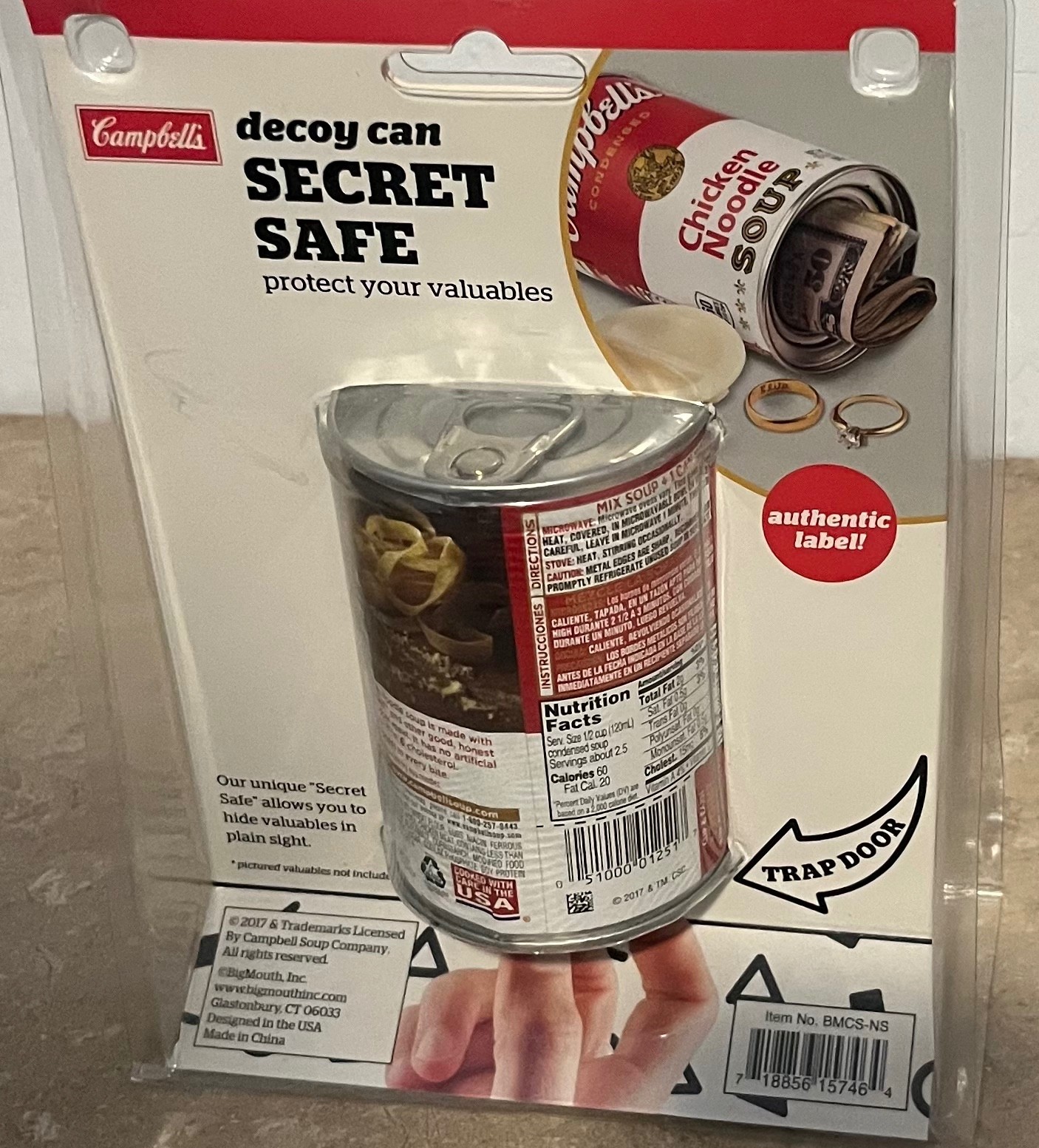 Campbell's Chicken Noodle Decoy Can Secret Safe
