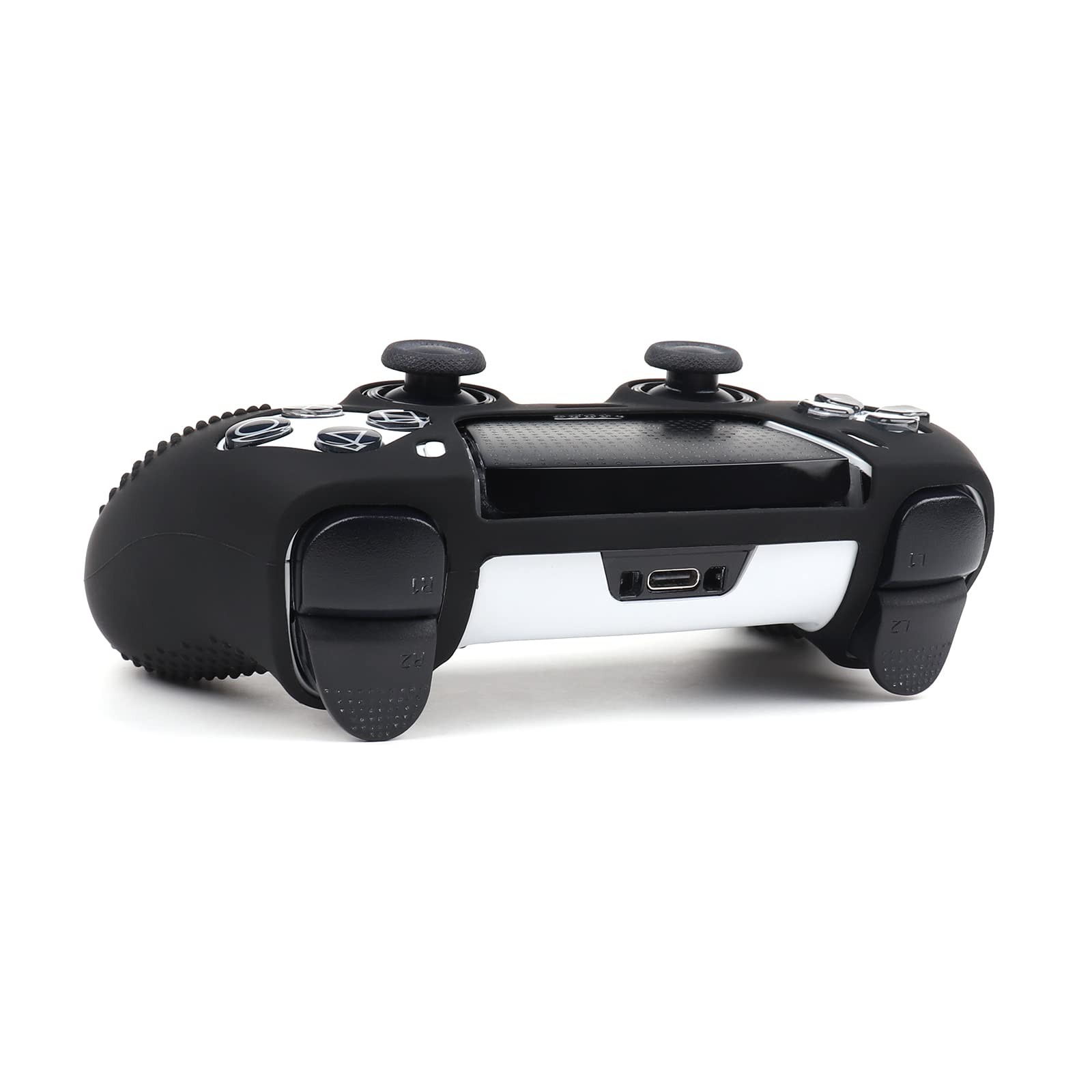 Silicone Controller Skins with 8 Thumb Gripsr Compatible with PS5 Dualsense E...