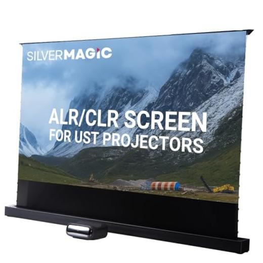 ALR/CLR Motorized Floor Rising Projector Screen for UST Projectors 120”, 95%