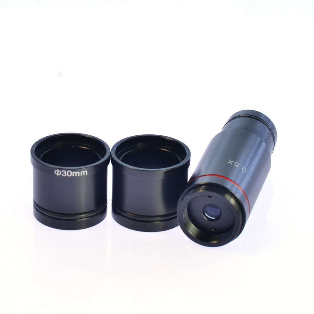 0.5X C-Mount 30/30.5mm Adapter Ring Electronic Eyepiece CCD Camera f Microscope