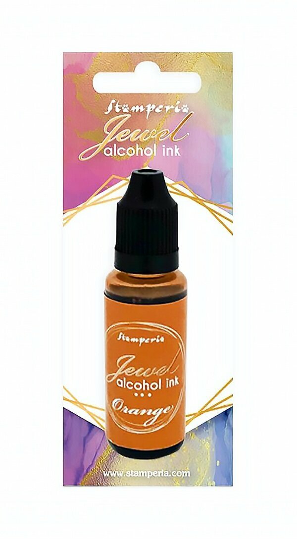 Stamperia, Jewel Ink, 18ml, Orange Alcohol Ink, Tangerine Ink, Valencia Ink