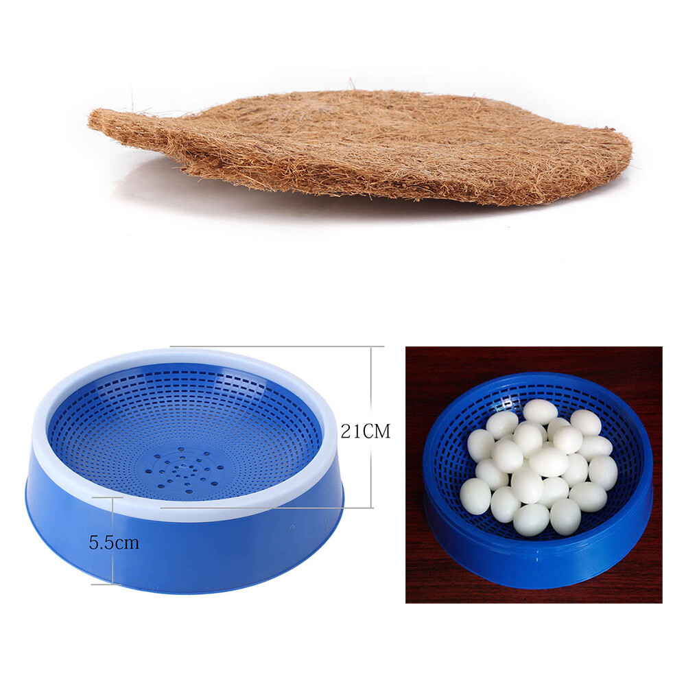21cm Pigeon Supplies Plastic Dehumidification Bird Egg Basin Nest Bowl Grass Mat