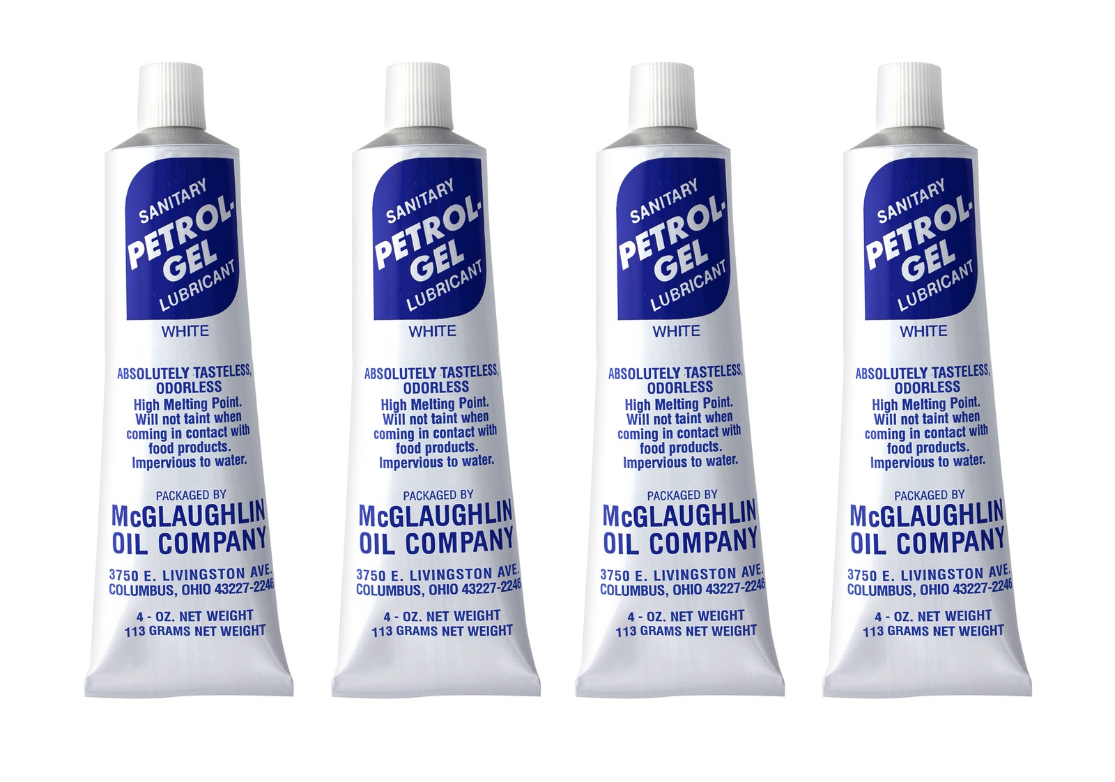 Petro-Gel. Comp. Food Grade Equipment Lubricant NSF 4 - (4 oz.) Tubes