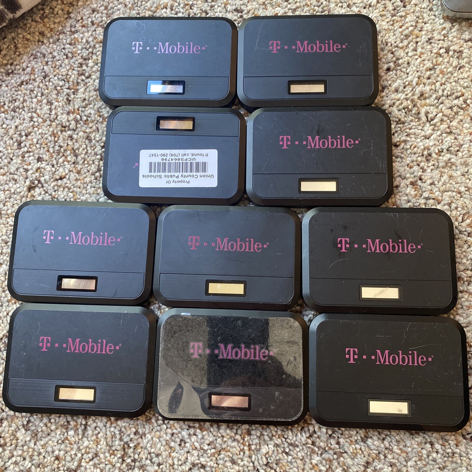 Lot Of 10 T-Mobile Franklin T9 Mobile Wi-fi MiFi Hotspots Missing Back And Batt