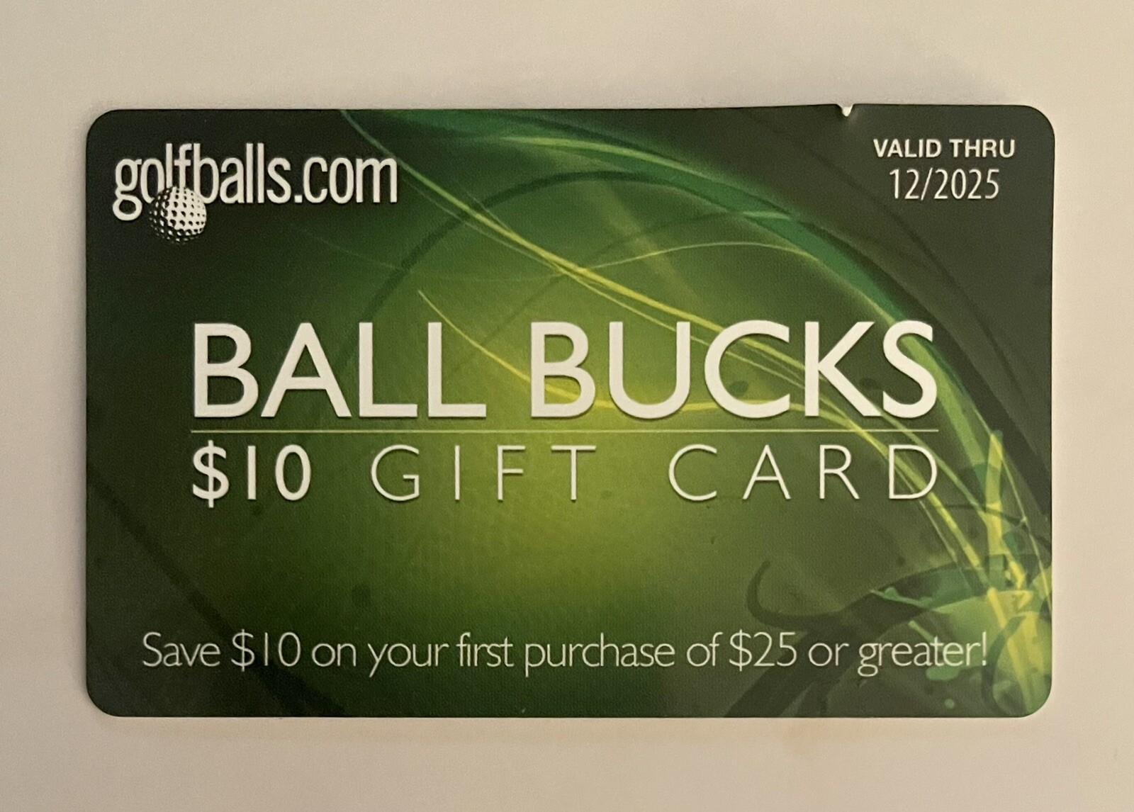 Golfballs.com Ball Bucks $10 Gift Card