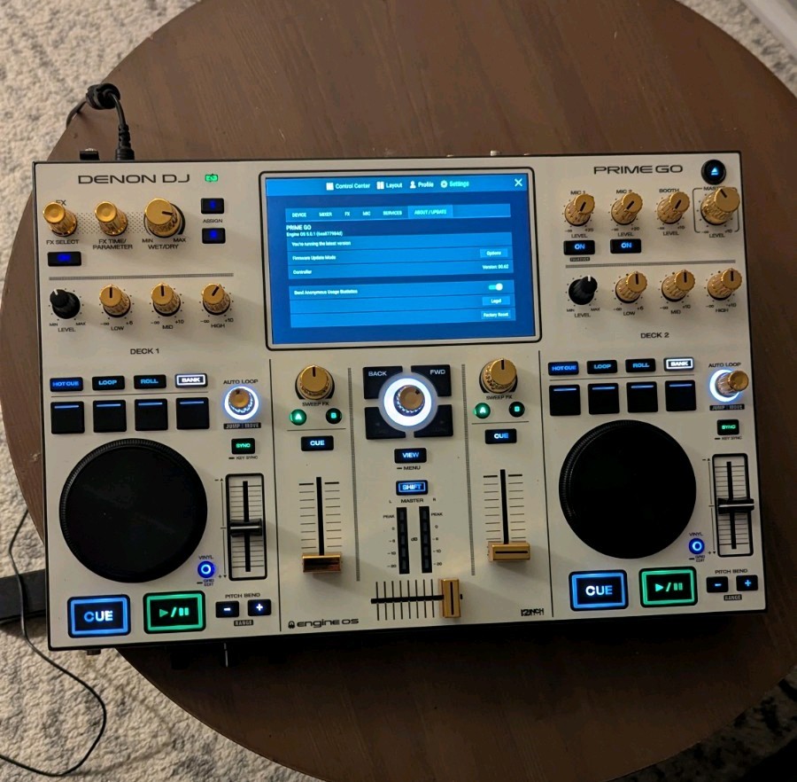 Denon DJ Prime Go Controller Black with ODDYUSA Case, USB, RGB Pads, custom