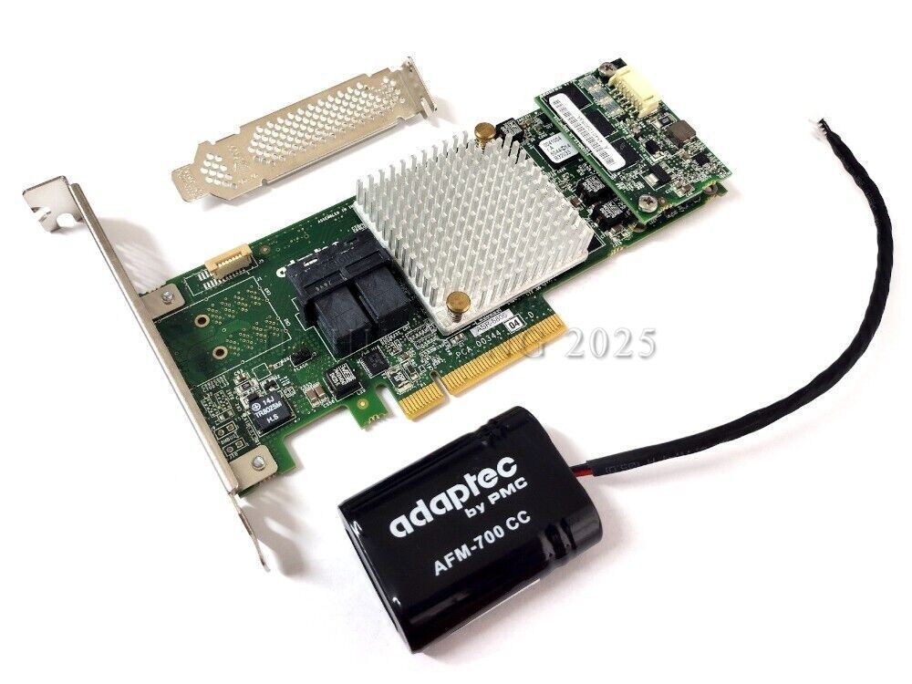 ADAPTEC ASR-8805 TCA-00344-04-D PCI-E 3.0 12Gb/s RAID w/Module AFM-700 w/Battery
