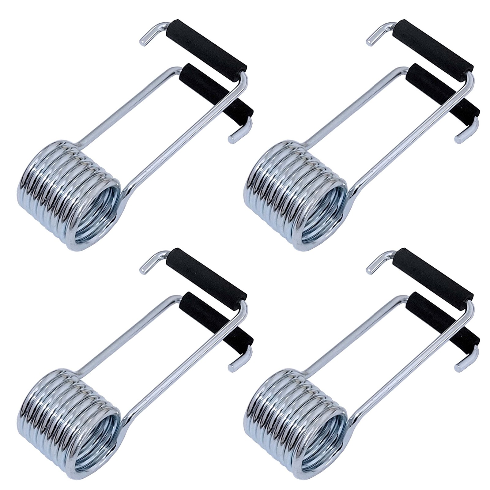4 Packs Universal Butterfly Spring Door Closer Self-Closing with Rubber Bumpe...