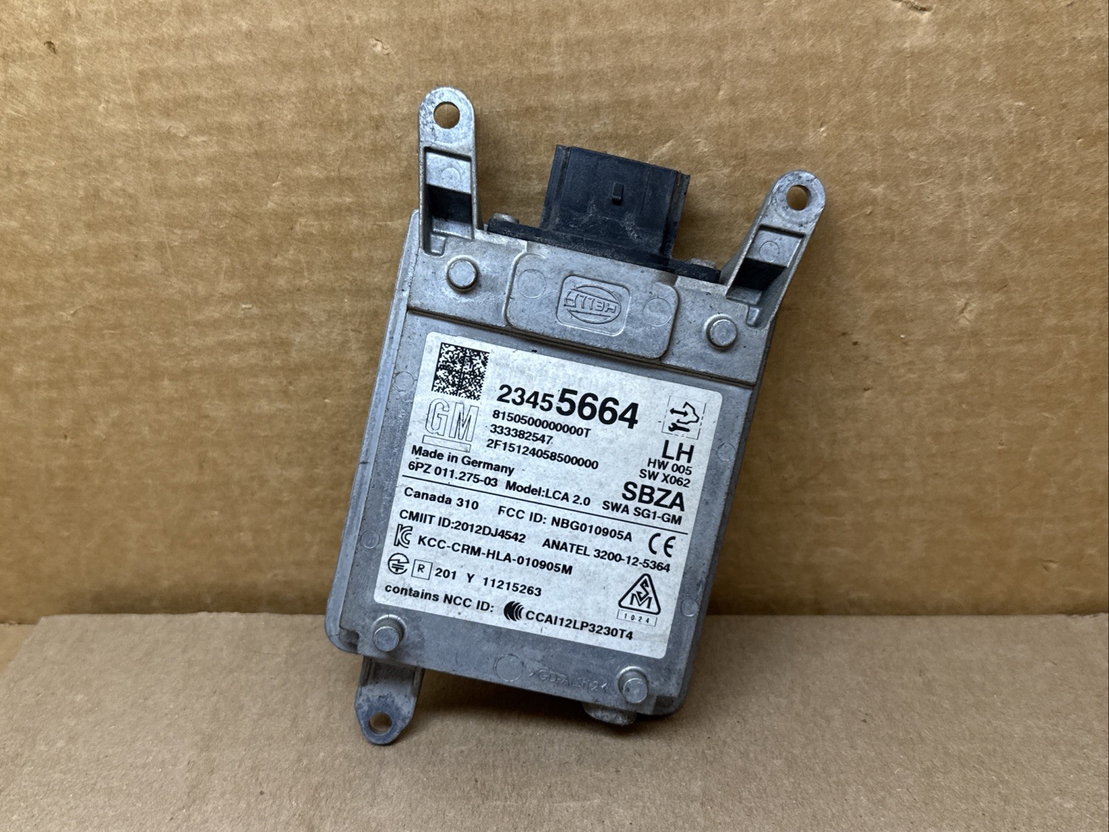 15-16 Escalade Rear Driver Side Left LH Blind Spot Radar Sensor Module 23455664