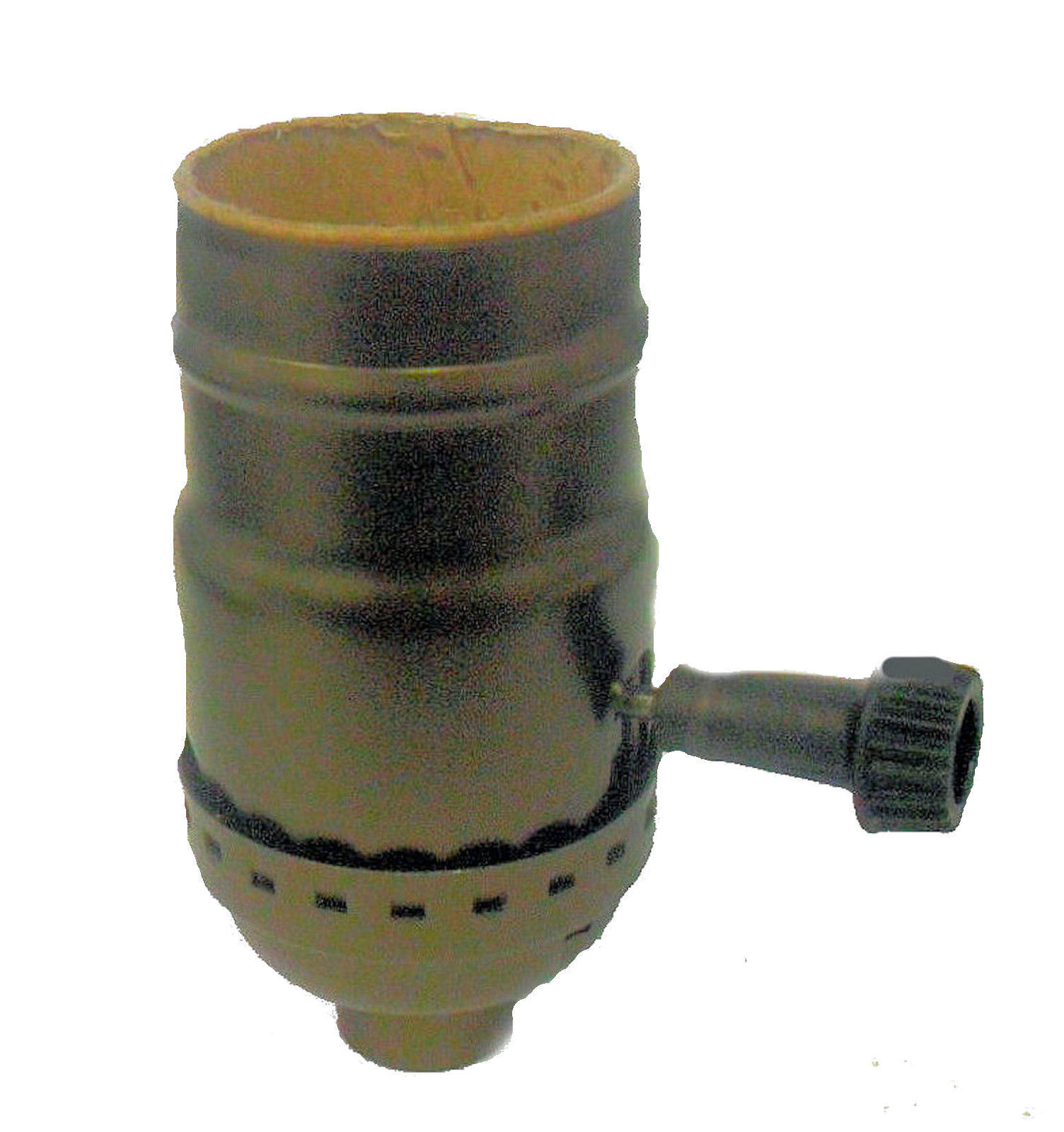 Complete antique brass-plated 3-way LAMP socket        TR-429