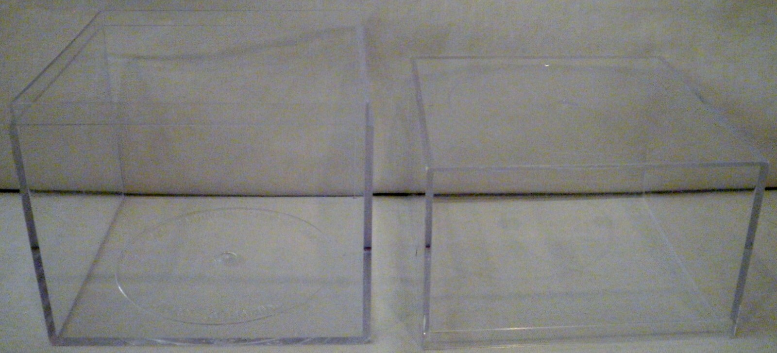 AMAC Plastic Products 4” x 4” x 5-1/2” High Clear Display Storage Box Case