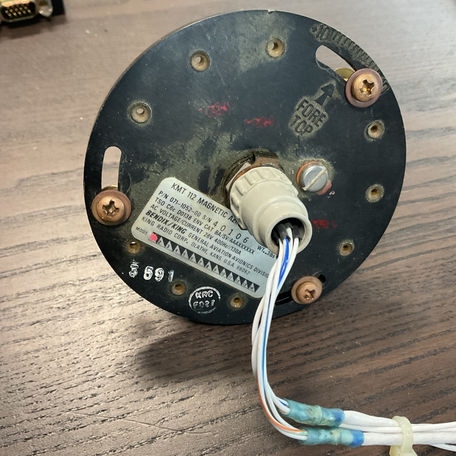 Bendix King Magnetic Azimuth Transmitter Magnetometer P/N KMT 112