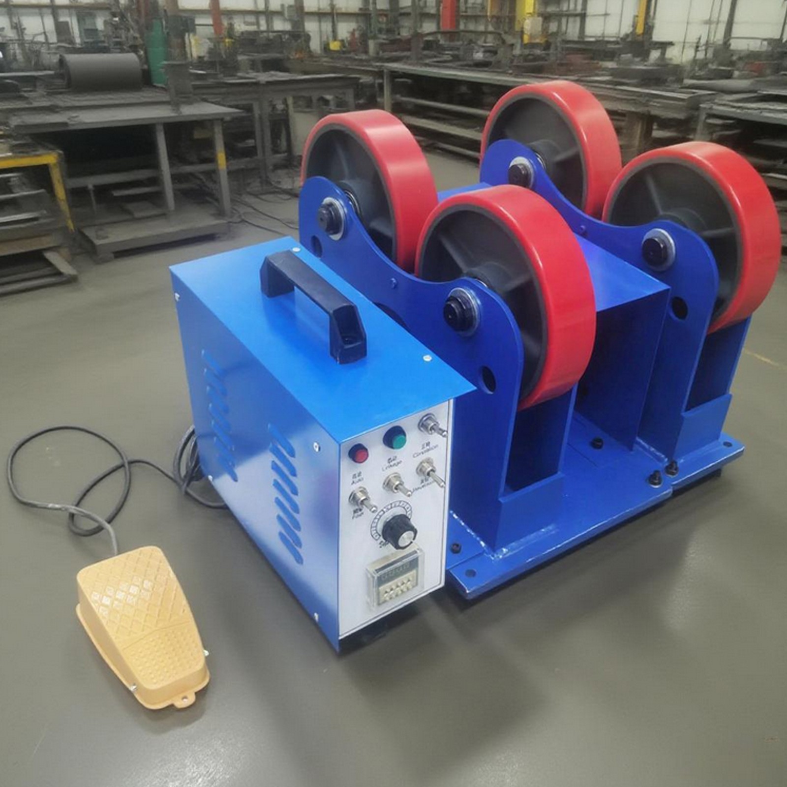 110V Welding Turning Roller Frame 2200 lbs Diameter Range 1.97''~23.62''